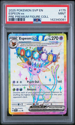 Espeon ex - 175 - Black Star Promo - PSA Graded Card 9 - #142340081