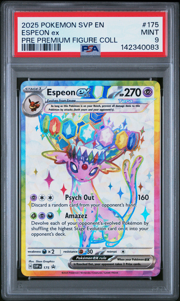 Espeon ex - 175 - Black Star Promo - PSA Graded Card 9 - #142340083