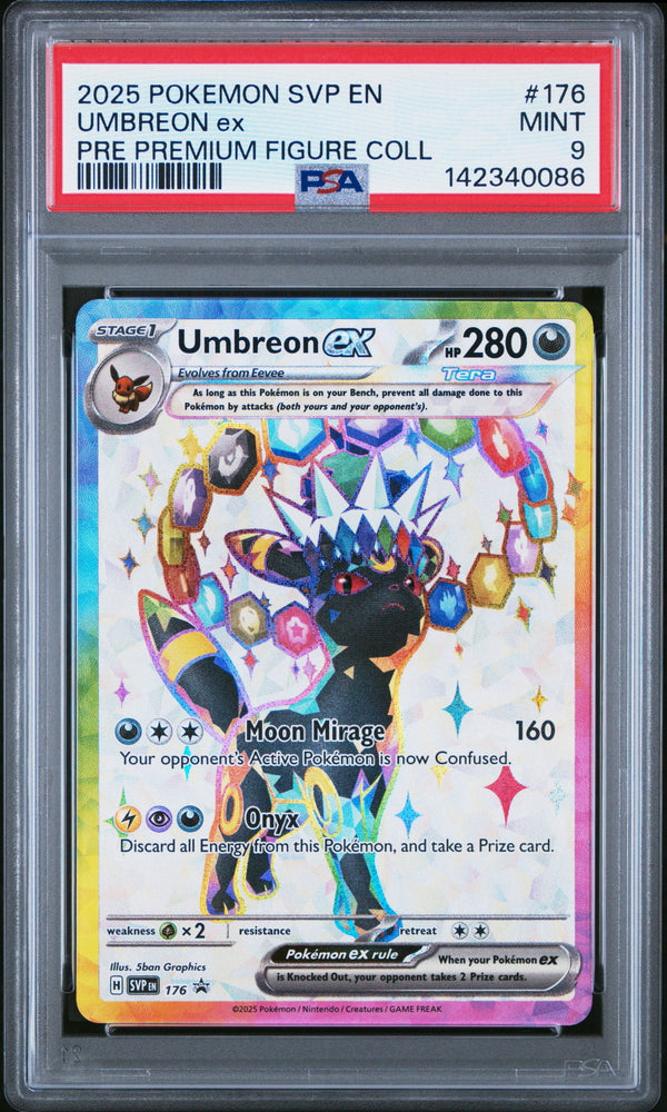 Umbreon ex - 176 - Black Star Promo - PSA Graded Card 9 - #142340086