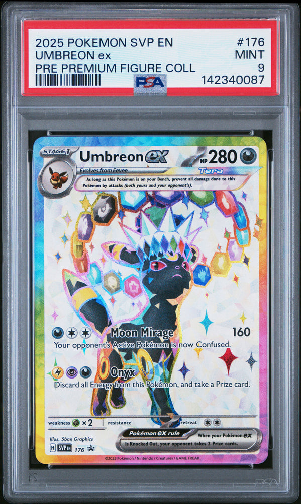 Umbreon ex - 176 - Black Star Promo - PSA Graded Card 9 - #142340087