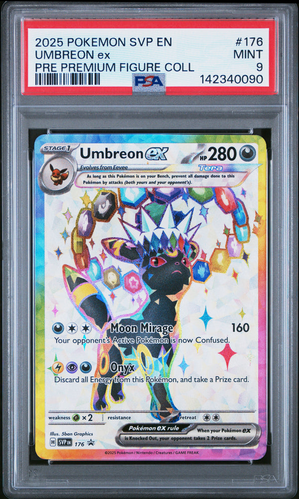Umbreon ex - 176 - Black Star Promo - PSA Graded Card 9 - #142340090