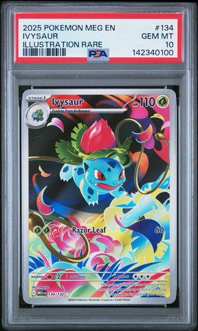 Ivysaur - 134/132 - Mega Evolution - PSA Graded Card 10 - #142340100