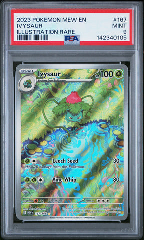 Ivysaur - 167/165 - Pokemon 151 - PSA Graded Card 9 - #142340105