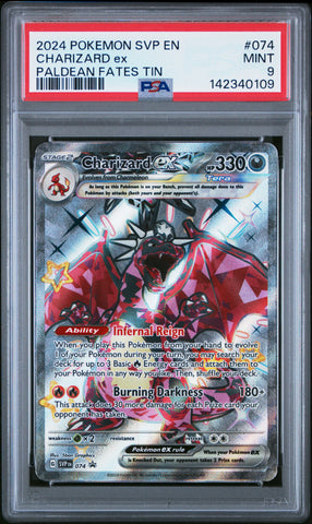 Charizard ex - SVP074 - Black star Promo - PSA Graded Card 9 - #142340109