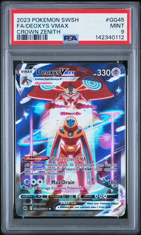 Deoxys Vmax - GG45 - Crown Zenith - PSA Graded Card 9 - #142340112