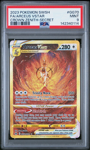 Arceus Vstar - GG70 - Crown Zenith - PSA Graded Card 9 - #142340114