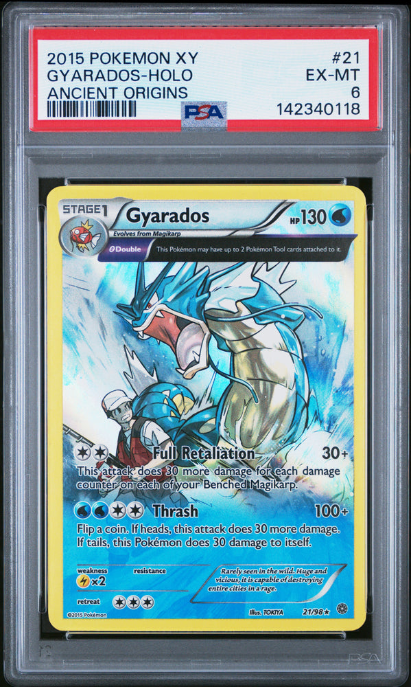 Gyarados - 21/98 - Ancient Origins - Holo - PSA Graded Card 6 - #142340118