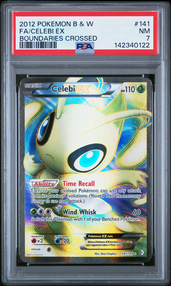 Celebi EX - 141/149 - Bounderies Crossed - PSA Graded Card 7 - #142340122