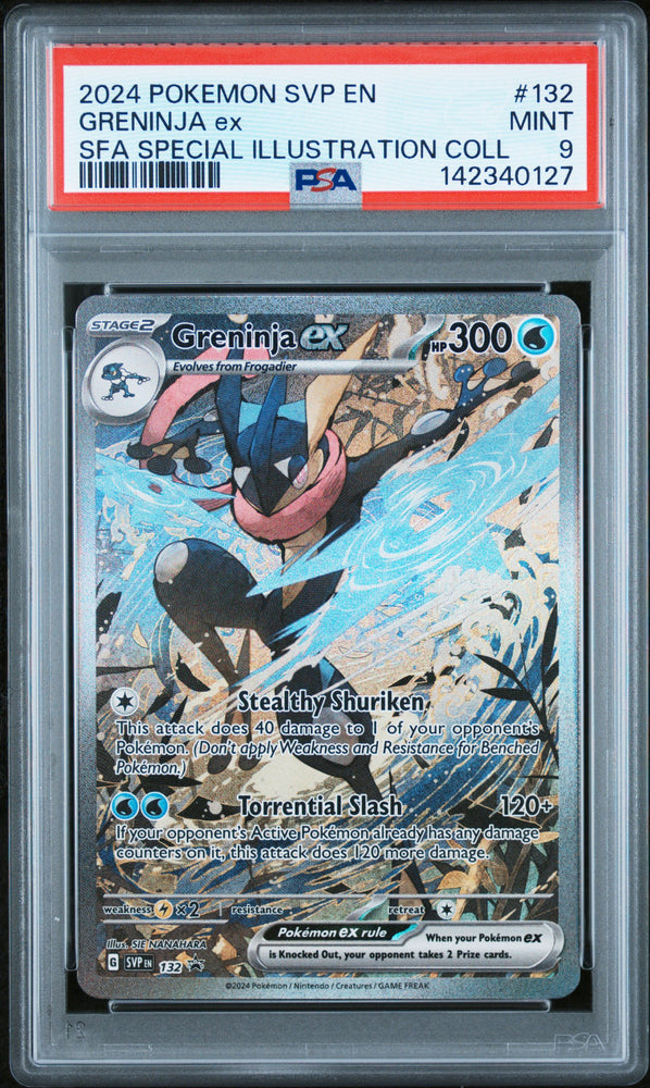 Greninja ex - SVP132 - Black Star Promo - PSA Graded Card 9 - #142340127