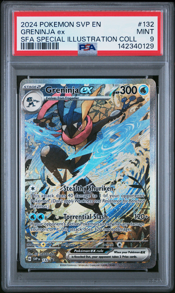 Greninja ex - SVP132 - Black Star Promo - PSA Graded Card 9 - #142340129