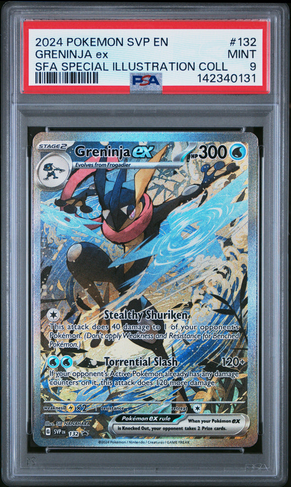 Greninja ex - SVP132 - Black Star Promo - PSA Graded Card 9 - #142340131