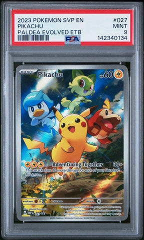 Pikachu - SVP027 - Black Star Promo - PSA Graded Card 9 - #142340134