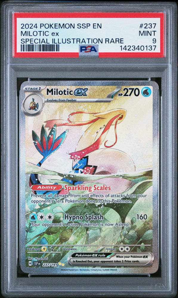 Milotic ex - 237/191 - Surging Sparks - PSA Graded Card 9 - #142340137