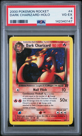 Dark Charizard - 4/82 - Team Rocket - PSA Graded Card 4 - #142340147