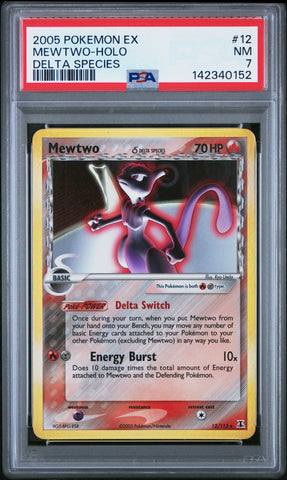Mewtwo - 12/113 - Delta Species - PSA Graded Card 7 - #142340152