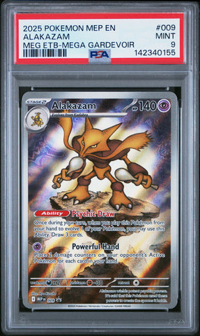 Alakazam - 009 - Black star Promo - PSA Graded Card 9 - #142340155