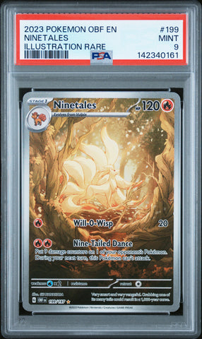 Ninetales - 199/197 - Obsidian Flames - PSA Graded Card 9 - #142340161