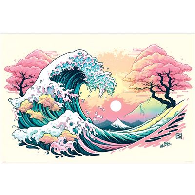 Maxi Poster - Wave Collection (Pastel Wave)