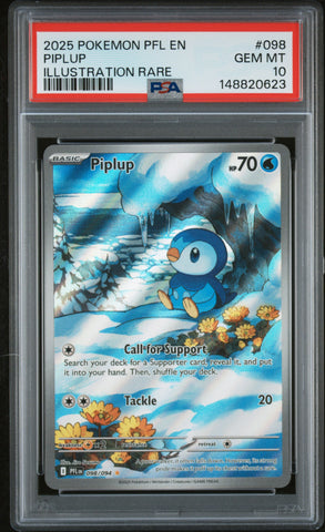 Piplup - 098/094 - Phantasmal Flames - PSA Graded Card 10 - #148820623