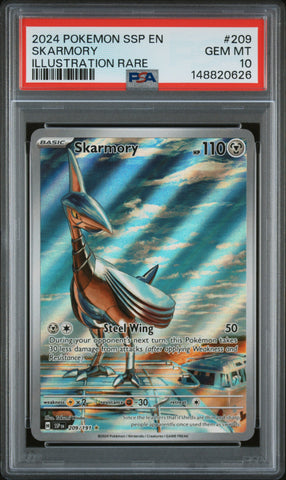 Skarmory - 209/191 - Surging Sparks - PSA Graded Card 10 - #148820626