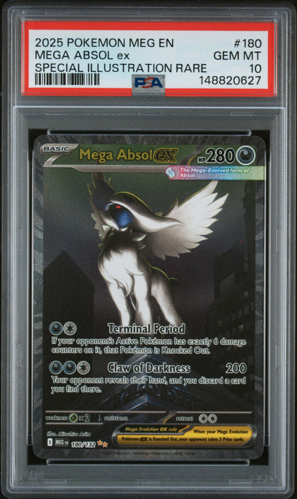 Mega Absol ex - 180/132 - Mega Evolution - PSA Graded Card 10 - #148820627