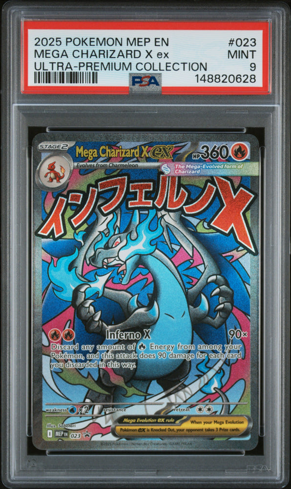 Mega Charizard ex - MEP023 - Black Star Promo - PSA Graded Card 9 - #148820628