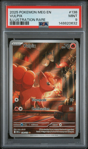 Vulpix - 138/132 - Mega Evolution - PSA Graded Card 9 - #148820632