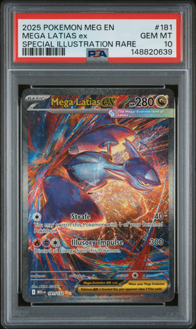 Mega Latias ex - 181/132 - Mega Evolution - PSA Graded Card 10 - #148820639