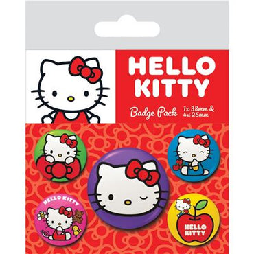 HELLO KITTY: (COLOURFUL POSES) BADGE PACK