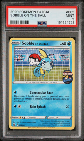 Sobble On The Ball - 005 - Pokemon Futsal - PSA 9 - #151524721