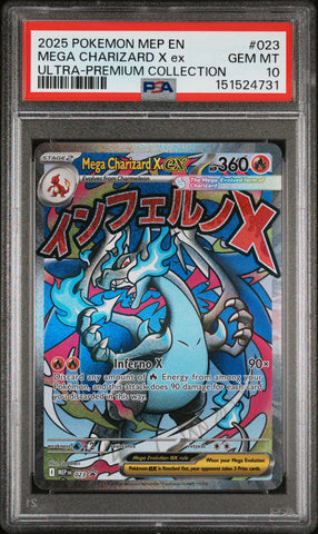 Mega Charizard X ex - 023 - Black Star Promo - PSA Graded Card 10 - #151524731