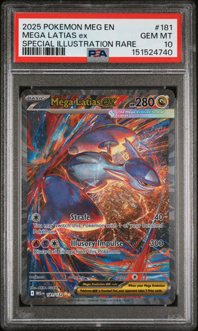 Mega Latias ex - 181/132 - Mega Evolution - PSA Graded Card 10 - #151524740