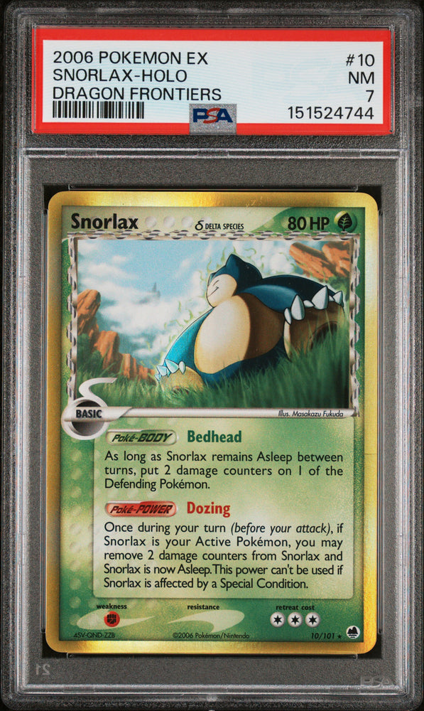 Snorlax - 10/101 - Dragon Frontiers - PSA Graded Card 7 - #151524744
