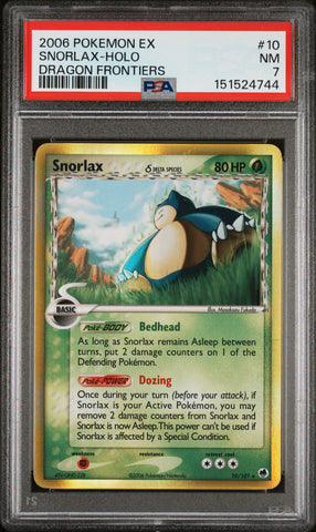 Snorlax - 10/101 - Dragon Frontiers - PSA Graded Card 7 - #151524744