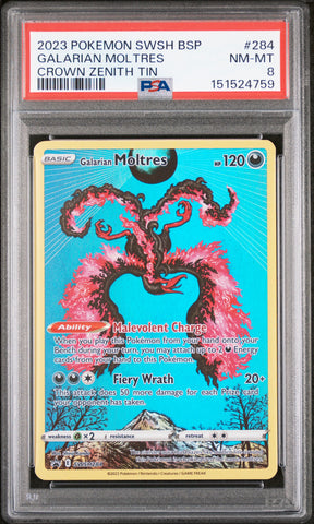 Galarian Moltres - SWSH284- Black Star Promo - PSA 8 - #151524759