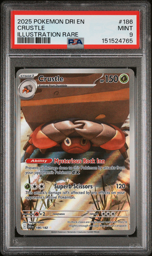 Crustle - 186/182 - Destined Rivals - PSA 9 - #151524765