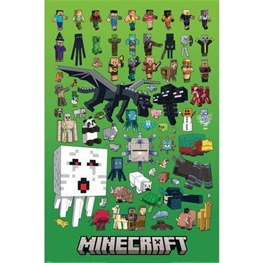 Maxi Poster - Minecraft (Character Montage)
