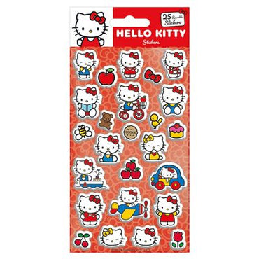 HELLO KITTY: (KITTY & MIMMY) 25pc REUSEABLE STICKERS PUFFY
