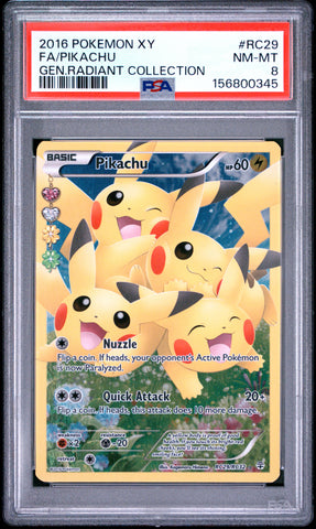 Pikachu - RC29/RC32 - Radiant Collection - PSA 8 - #156800345