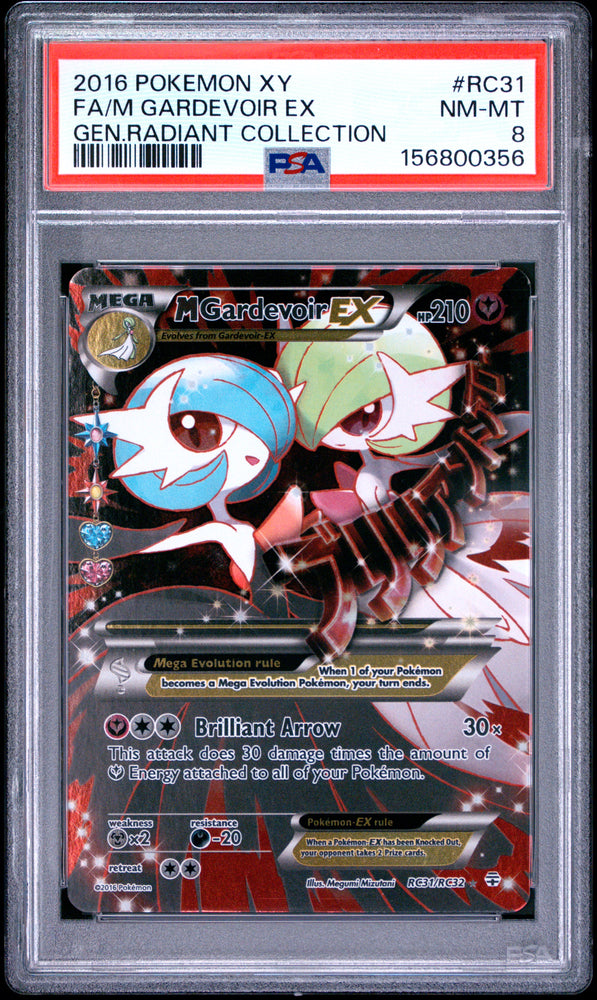 M Gardevoir EX - RC31/RC32 - Radiant Collection - PSA 8 - #156800356