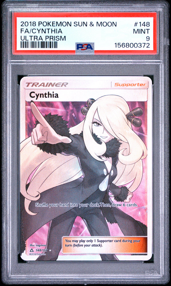 Cynthia - 148/156 - Ultra Prism - PSA Graded Card 9 - #156800372