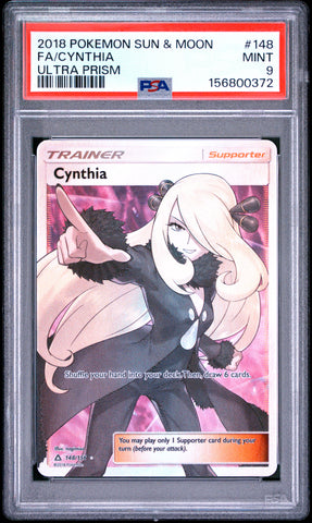 Cynthia - 148/156 - Ultra Prism - PSA Graded Card 9 - #156800372