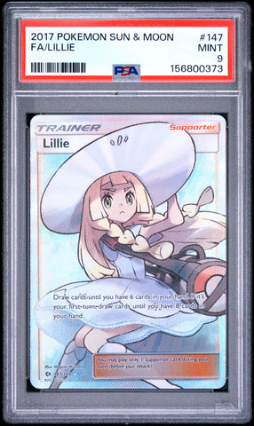 Lillie - 147/149 - Sun & Moon - PSA Graded Card 9 - #156800373