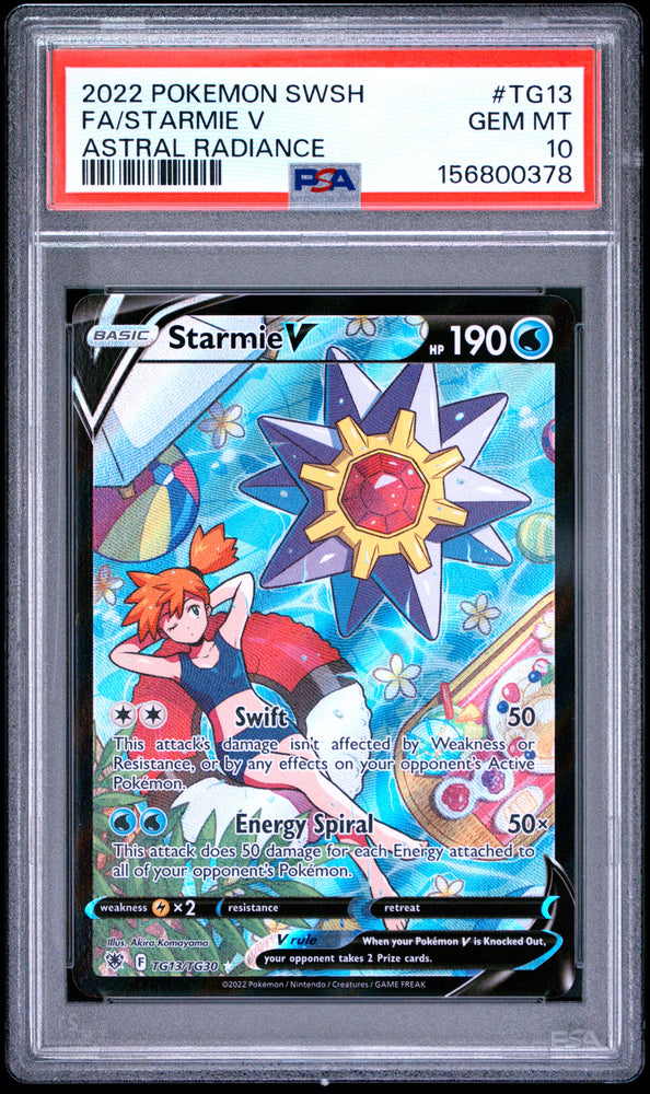 Starmie V - TG13/TG30 - Astral Radiance - PSA Graded Card 10 - #156800378