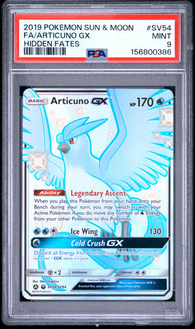 Articuno GX - SV54/SV94 - Hidden Fates - PSA Graded Card 9 - #156800386
