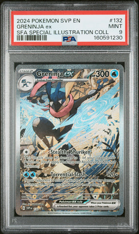 Greninja ex - SVP132 - Black Star Promo - PSA Graded Card 9 - #160591230