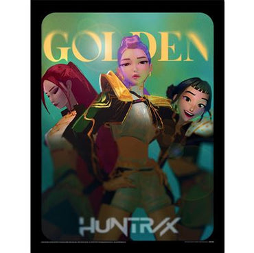 Framed Print 40x30 cm - K-Pop Demon Hunters (Golden)