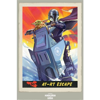 Maxi Poster - The Mandalorian & Grogu (AT-RT Escape )