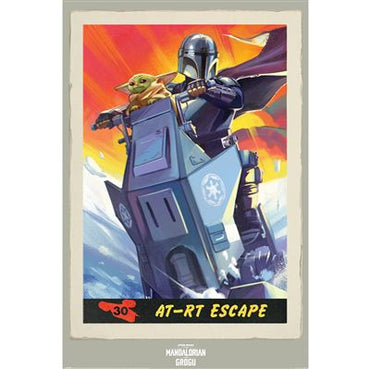 Maxi Poster - The Mandalorian & Grogu (AT-RT Escape )