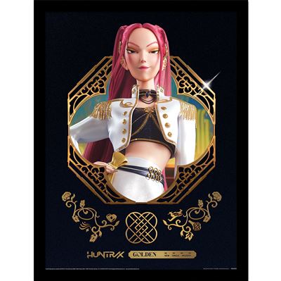 Framed Print 40x30 cm - K-Pop Demon Hunters (Golden Mira)